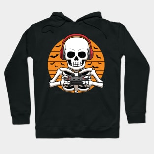 Skeleton Video Game Halloween Costume Gamer Hoodie